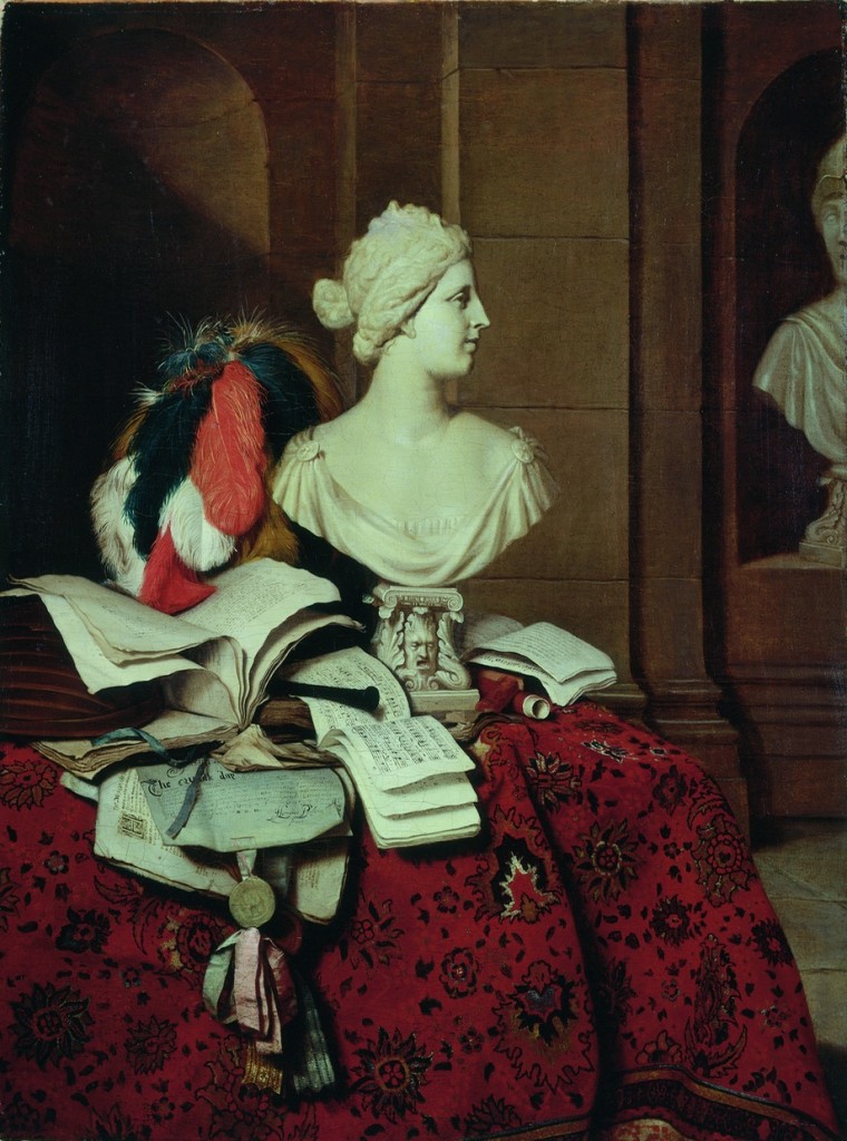 Horatius Paulijn, Stillleben mit Musikinstrumenten und Venus-Büste, um 1676